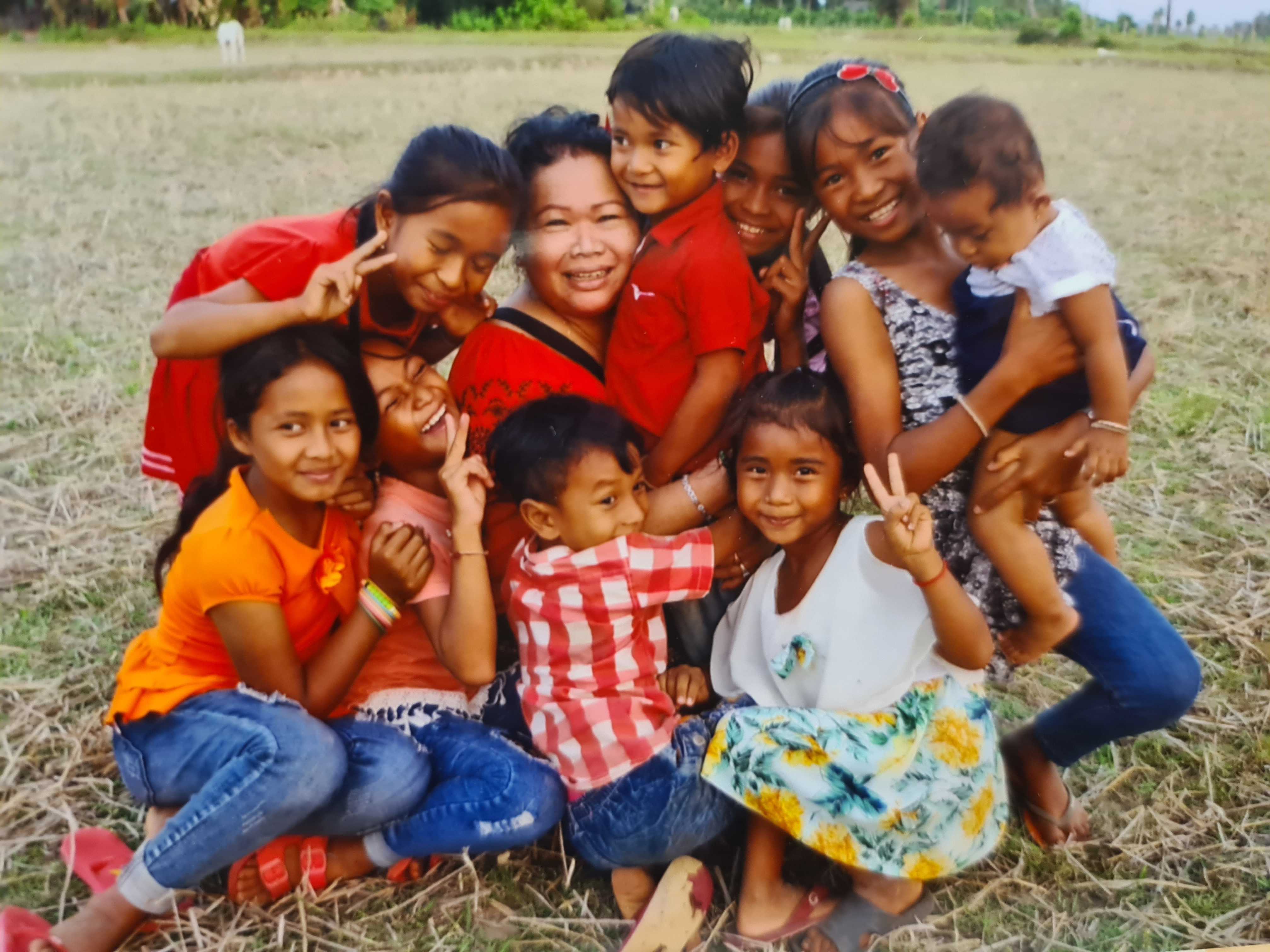 Virginie Capt, lors de l’une de ses visites au Cambodge 