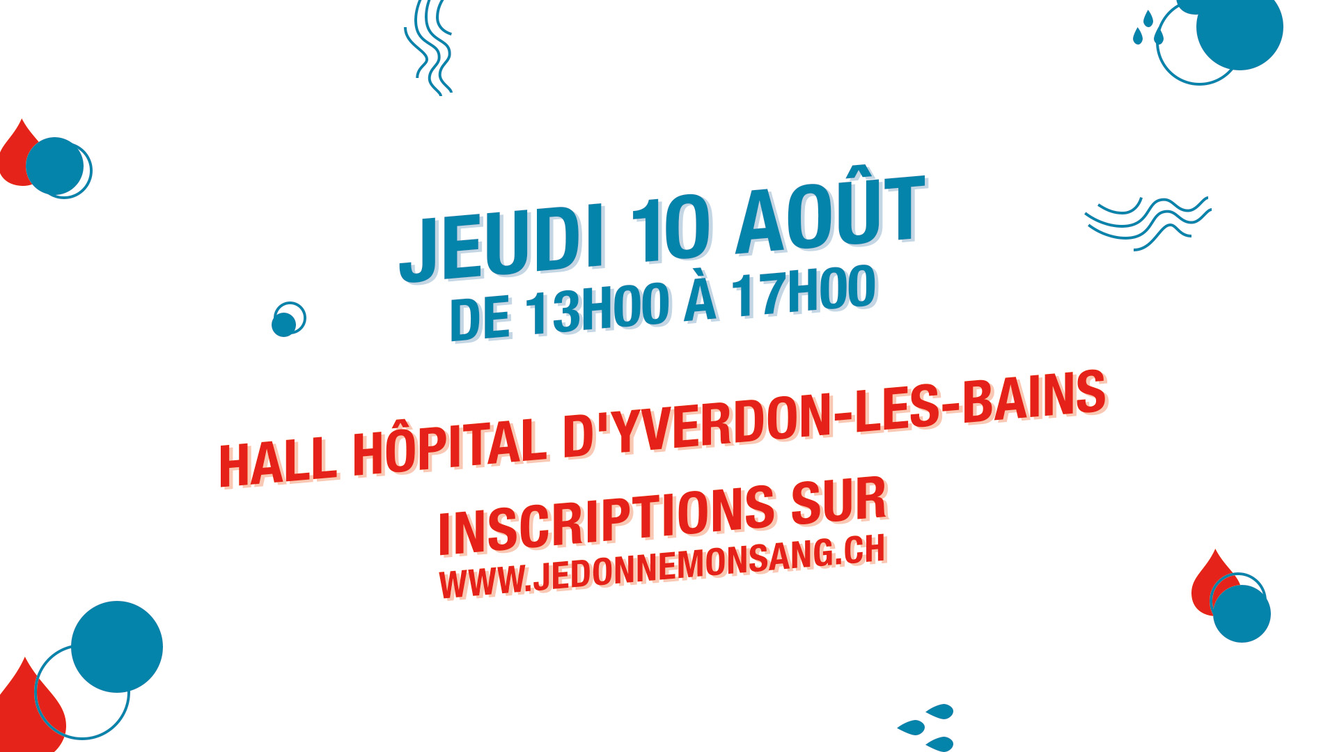 Don du sang à l'hôpital d'Yverdon-les-Bains