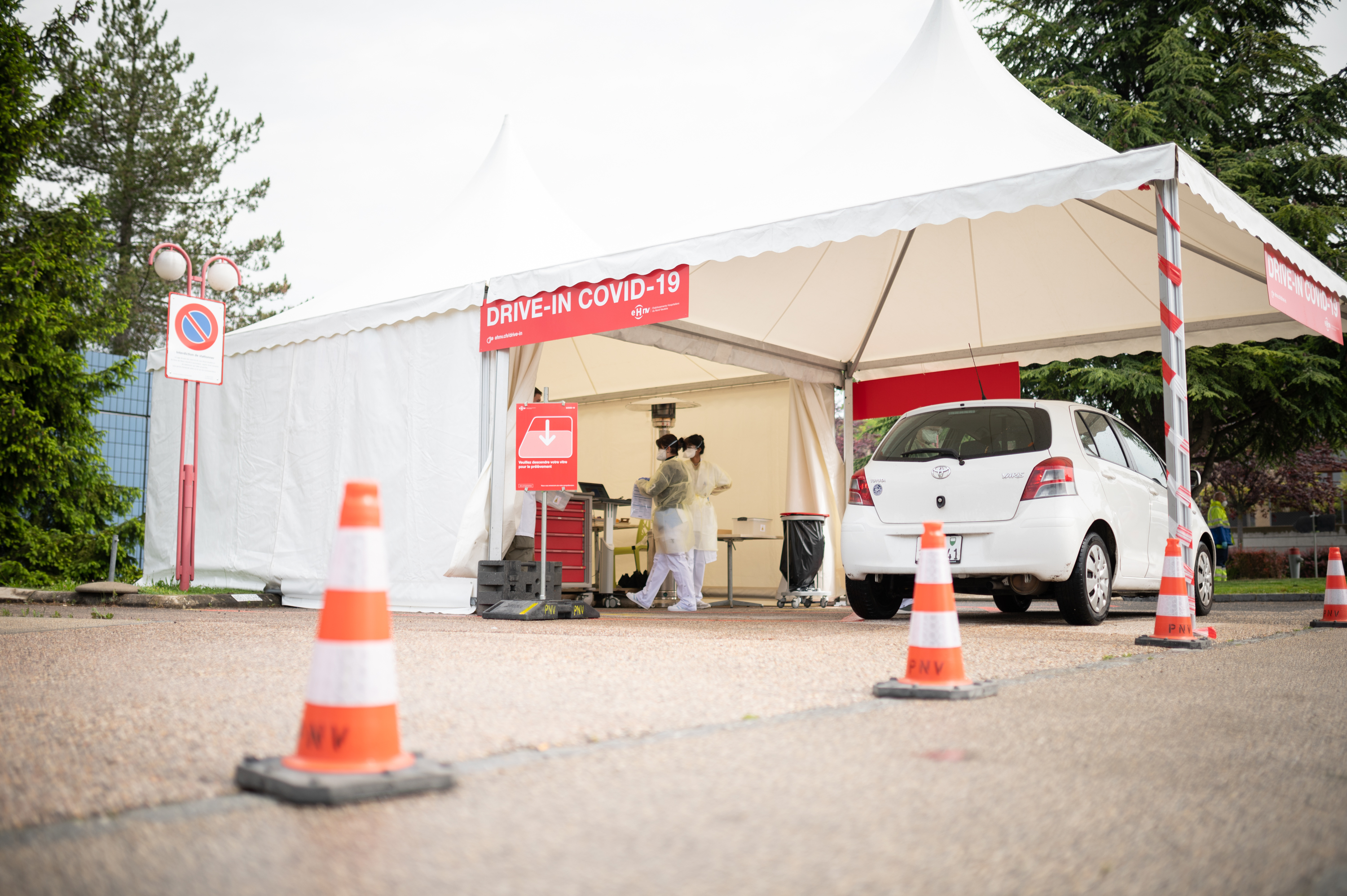 Drive-in de l'hôpital d'Yverdon-les-Bains