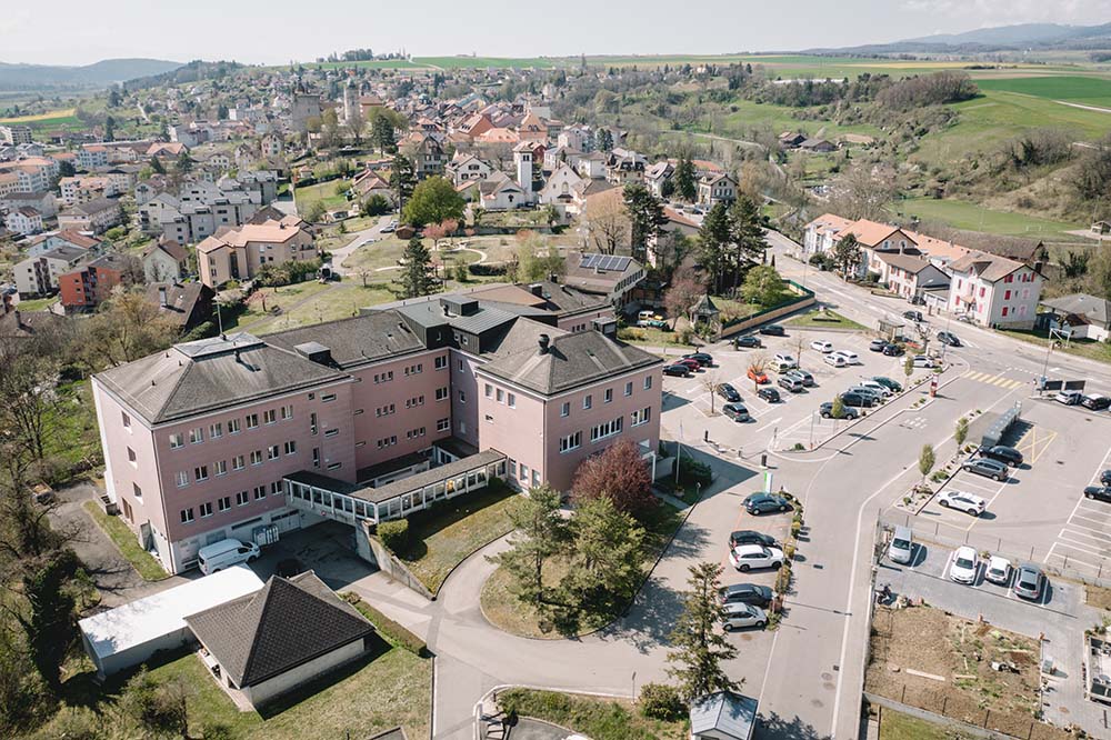 Unité de lits temporaires à l'hôpital d'Orbe